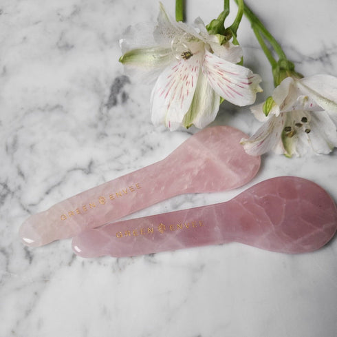ROSE QUARTZ SCULPTING SPOON